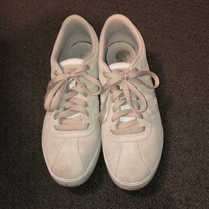 Adidas cream & white sneakers